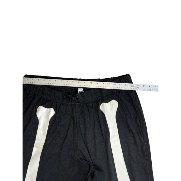 Women's Skeleton Pajama Set - Black & White Halloween Themed Long Sleeve Size 2X - Picture 5 of 12